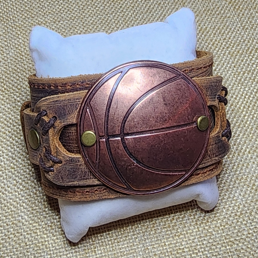 Plunder Leather Basketball Cuff